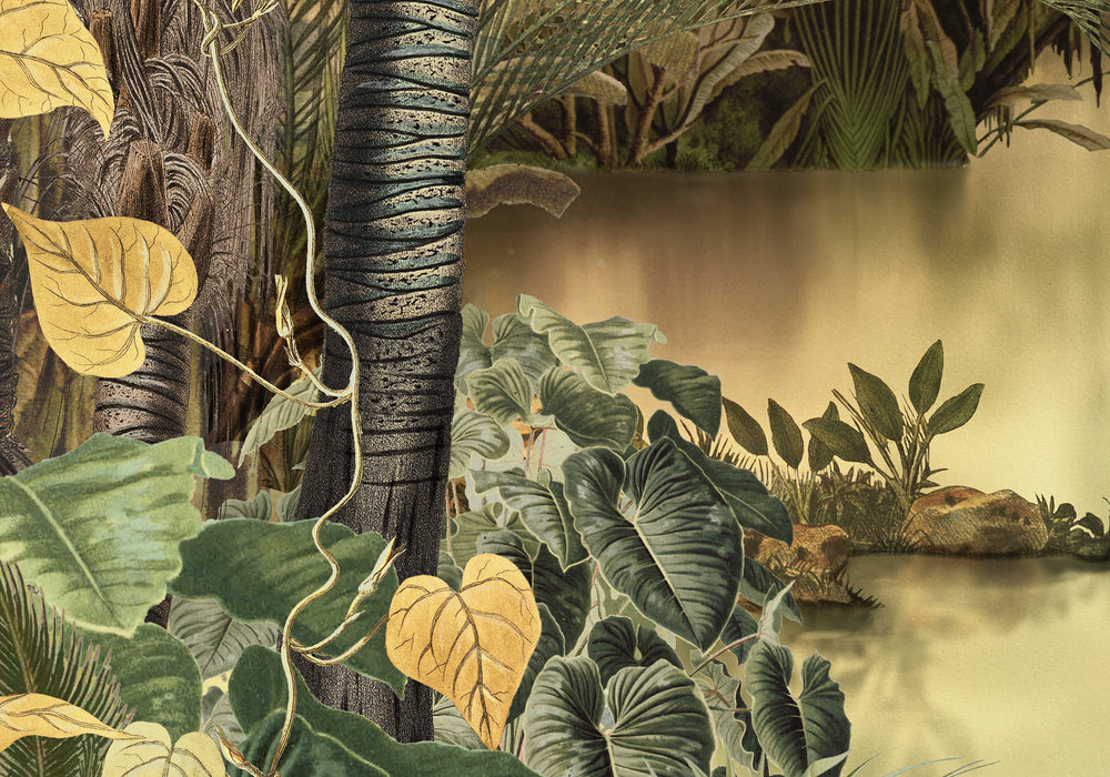 Digitaldruck Vlies Fototapete | Lac Tropical | 400 x 270 cm