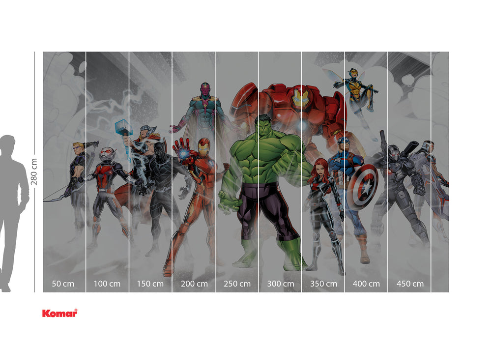 Digitaldruck Vlies Fototapete | Avengers Unite | 500 x 280 cm