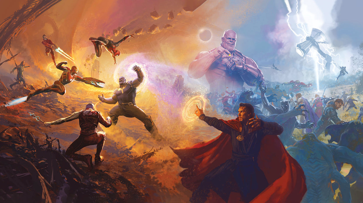 Digitaldruck Vlies Fototapete | Avengers Epic Battles Two Worlds | 500 x 280 cm