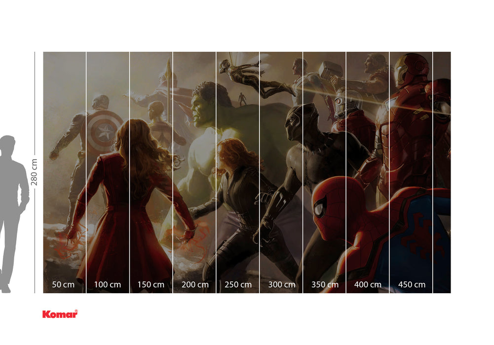 Digitaldruck Vlies Fototapete | Avengers Final Battle | 500 x 280 cm