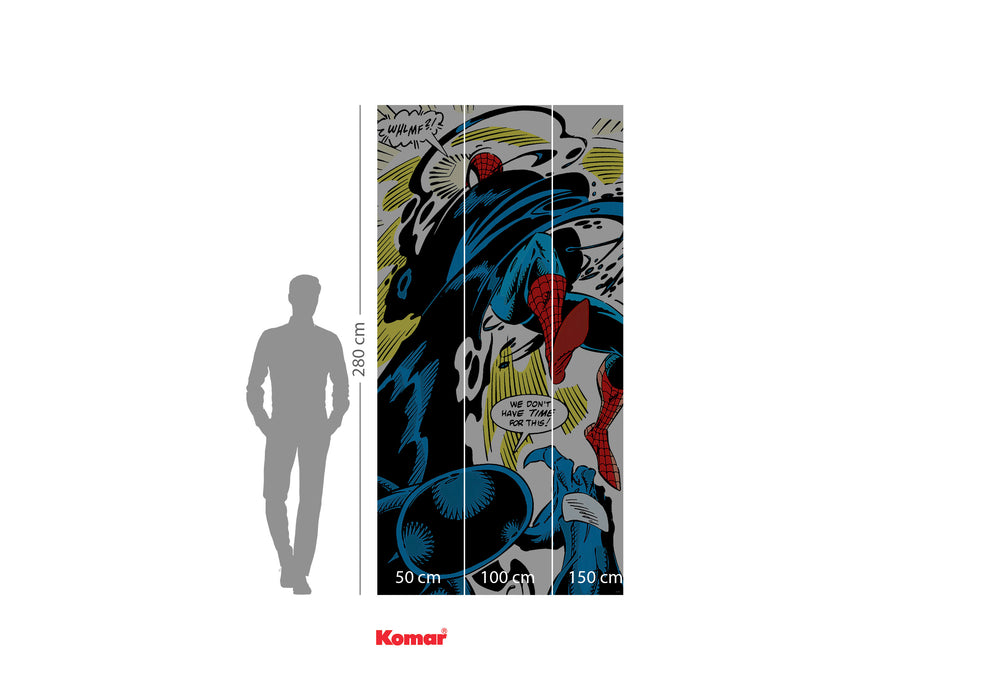 Digitaldruck Vlies Fototapete | Spider | Man Retro Comic | 100 x 200 cm