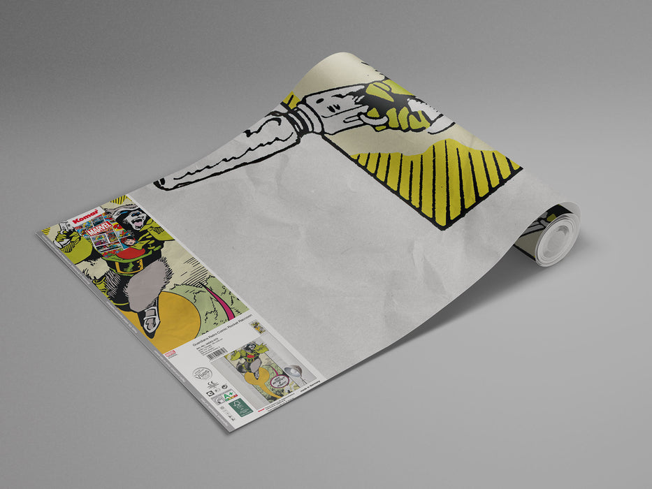 Digitaldruck Vlies Fototapete | Guardians Retro Comic Rocket Raccoon | 100 x 250 cm