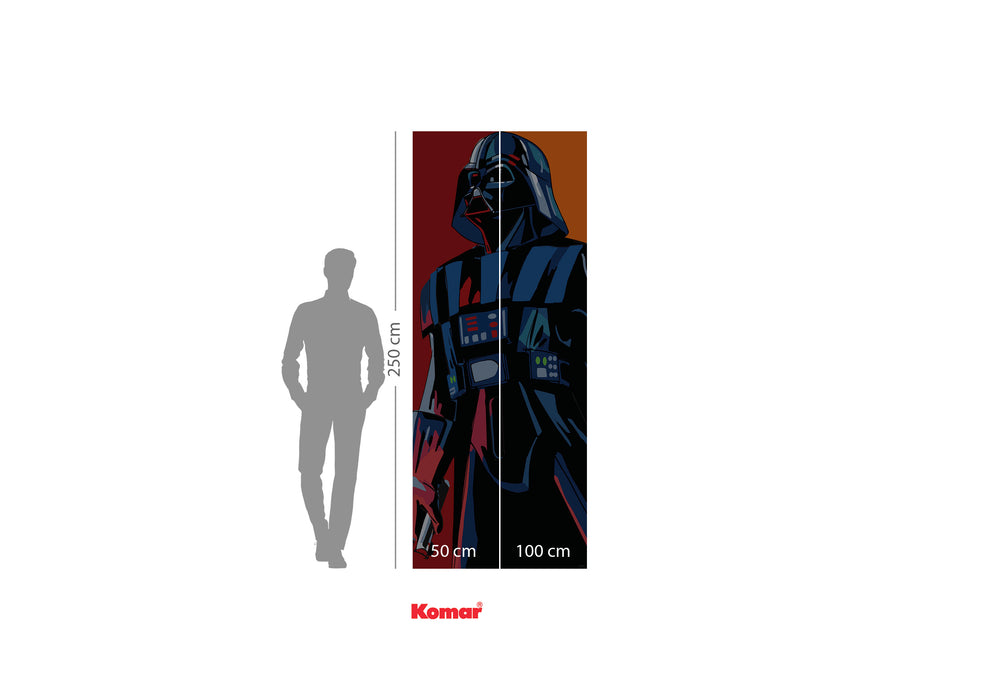 Komar NEU | Digitaldruck Vlies Fototapete - Cyberart by Vader - Größe 100 x 250 cm