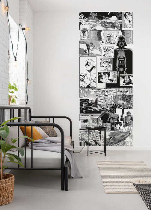 Komar NEU | Digitaldruck Vlies Fototapete - Star Wars Manga Madness - Größe 100 x 250 cm