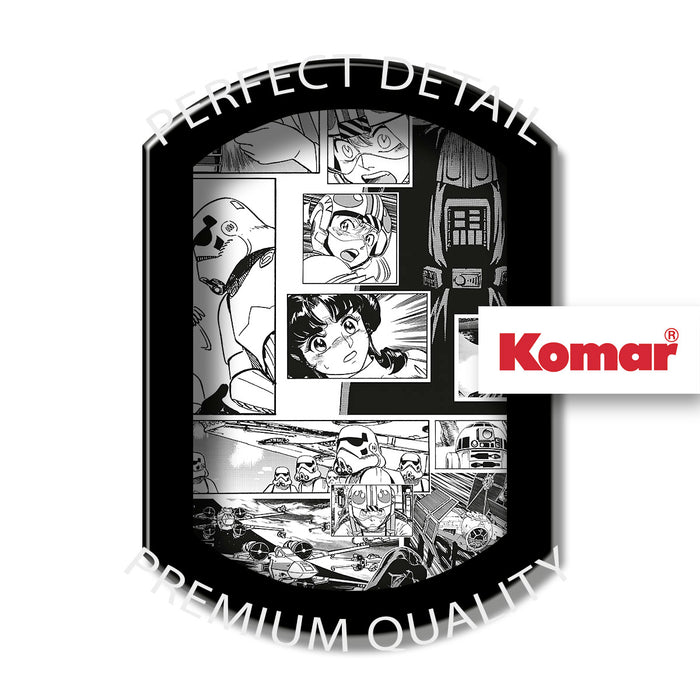 Komar NEU | Digitaldruck Vlies Fototapete - Star Wars Manga Madness - Größe 100 x 250 cm