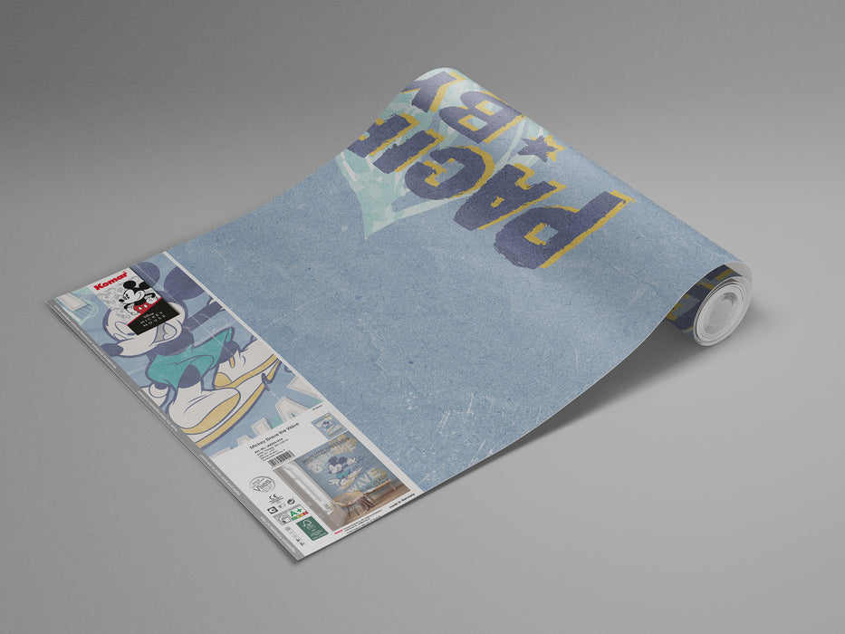 Digitaldruck Vlies Fototapete | Mickey Brave the Wave | 200 x 280 cm