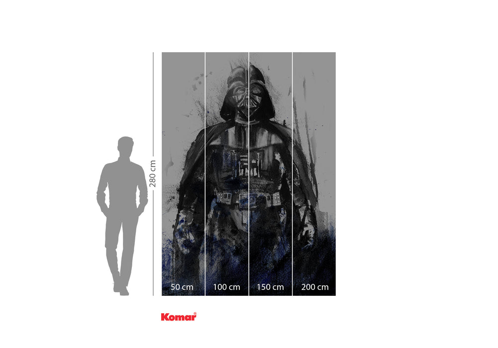 Digitaldruck Vlies Fototapete | Star Wars Watercolor Vader | 200 x 280 cm
