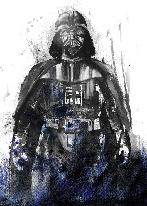 Digitaldruck Vlies Fototapete | Star Wars Watercolor Vader | 200 x 280 cm