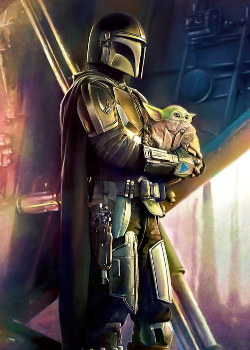 Digitaldruck Vlies Fototapete | Mandalorian Savior | 200 x 280 cm