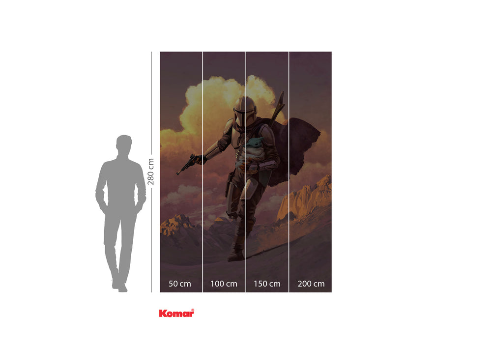 Digitaldruck Vlies Fototapete | Mandalorian Escape | 200 x 280 cm