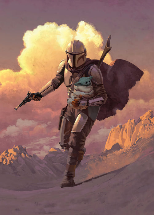 Digitaldruck Vlies Fototapete | Mandalorian Escape | 200 x 280 cm