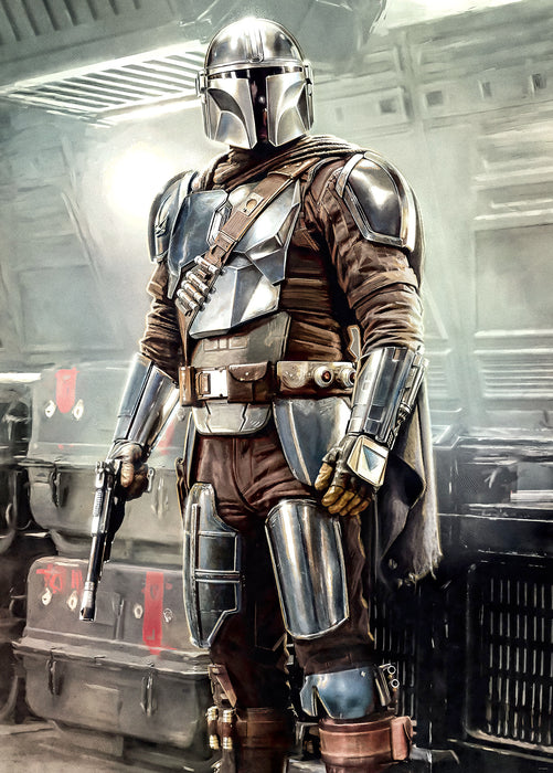 Digitaldruck Vlies Fototapete | Mandalorian Fight Posture | 200 x 280 cm
