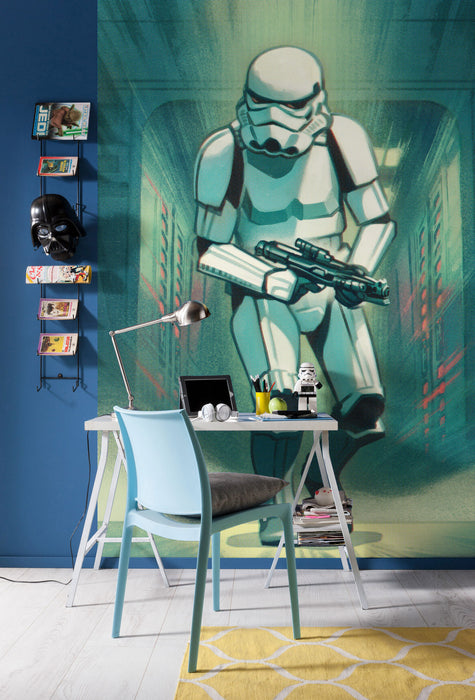 Digitaldruck Vlies Fototapete | Mandalorian Stormtrooper Print | 200 x 280 cm