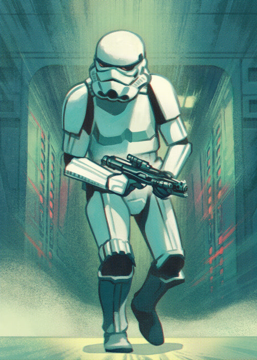 Digitaldruck Vlies Fototapete | Mandalorian Stormtrooper Print | 200 x 280 cm