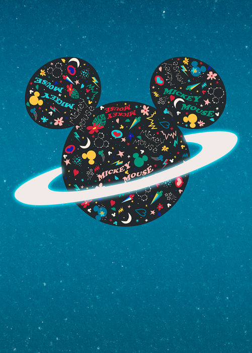 Digitaldruck Vlies Fototapete | Planet Mickey | 200 x 280 cm