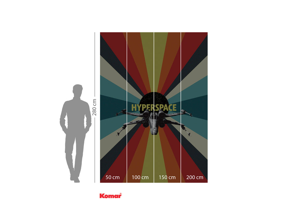 Digitaldruck Vlies Fototapete | Star Wars Hyperspace | 200 x 280 cm