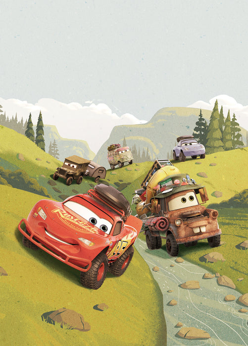 Digitaldruck Vlies Fototapete | Cars Camping | 200 x 280 cm
