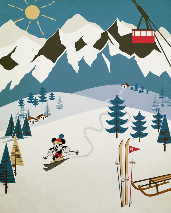 Digitaldruck Vlies Fototapete | Mickey Alpine | 200 x 250 cm