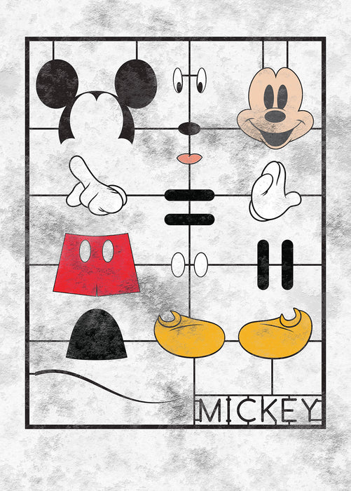 Digitaldruck Vlies Fototapete | Mickey Kit | 200 x 280 cm