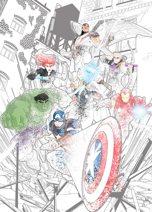 Digitaldruck Vlies Fototapete | Avengers Attack | 200 x 280 cm