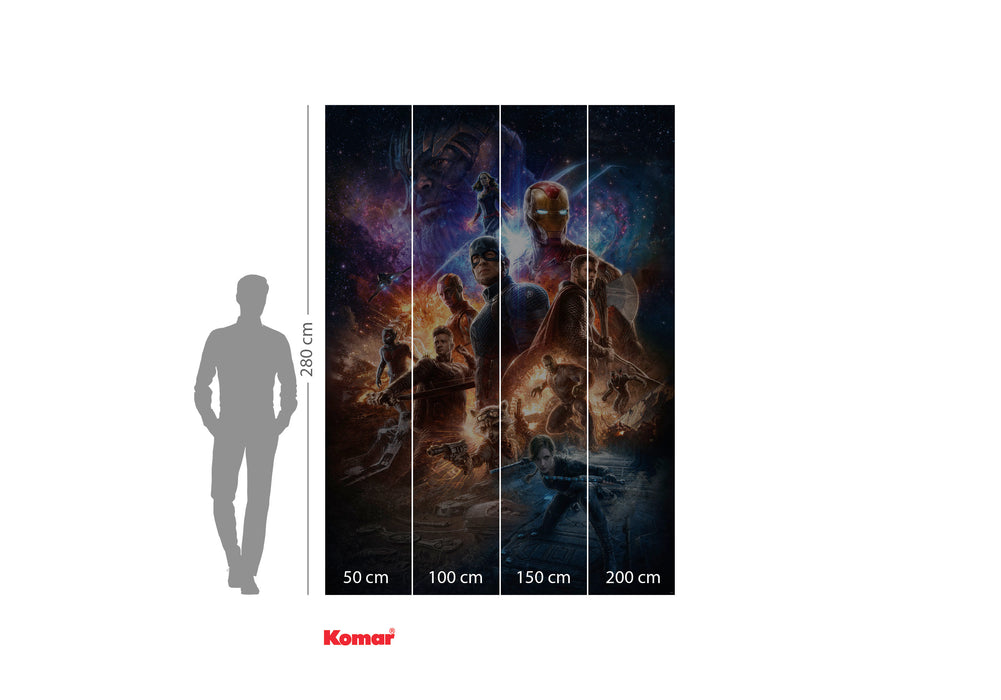Digitaldruck Vlies Fototapete | Avengers Battle of Worlds | 200 x 280 cm
