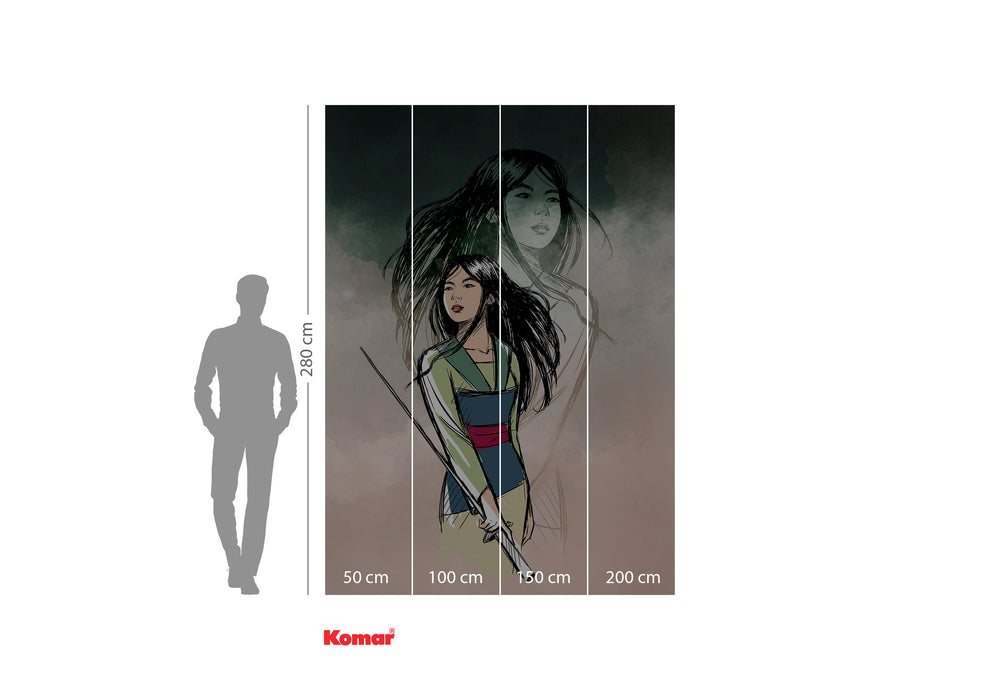 Digitaldruck Vlies Fototapete | Brave Mulan | 200 x 280 cm