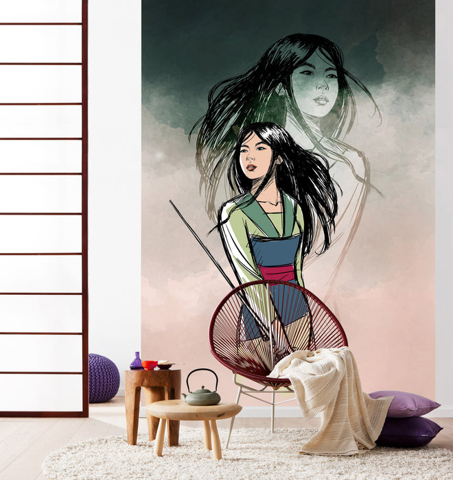 Digitaldruck Vlies Fototapete | Brave Mulan | 200 x 280 cm