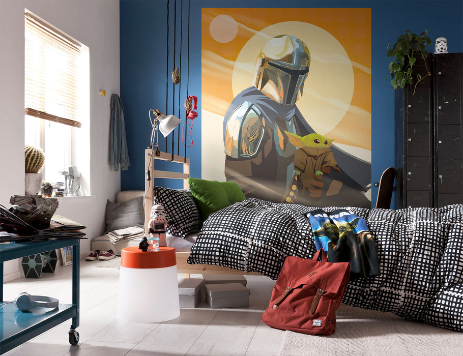 Digitaldruck Vlies Fototapete | The Mandalorian Hunt for Grogu | 200 x 250 cm