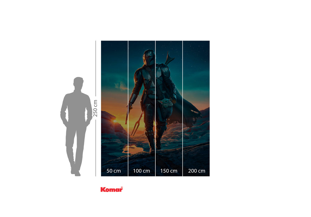 Komar NEU | Digitaldruck Vlies Fototapete - The Mandalorian Gunslingers - Größe 200 x 250 cm