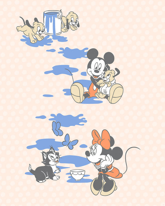 Komar NEU | Digitaldruck Vlies Fototapete - Mickey Artsy Flow - Größe 200 x 250 cm