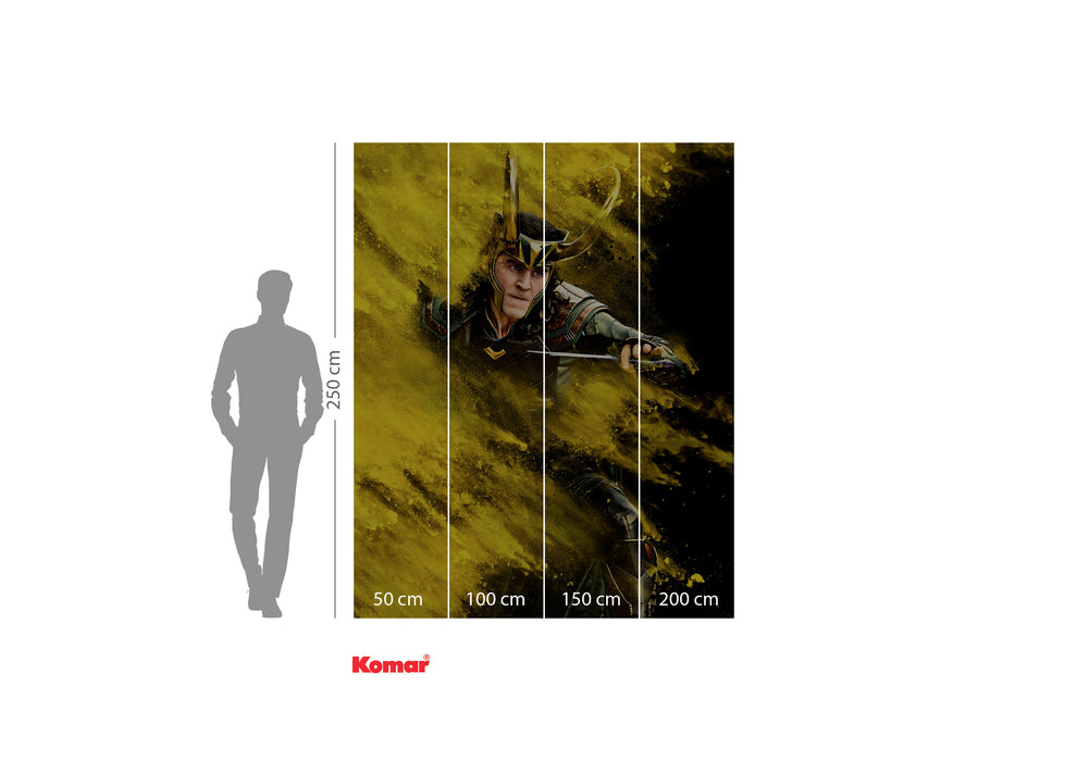 Komar NEU | Digitaldruck Vlies Fototapete - Loki Yellow Dust - Größe 200 x 250 cm