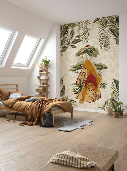 Komar NEU | Digitaldruck Vlies Fototapete - Lion King Long Live The King - Größe 200 x 280 cm