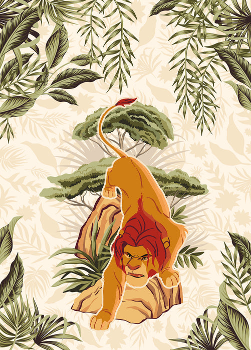 Komar NEU | Digitaldruck Vlies Fototapete - Lion King Long Live The King - Größe 200 x 280 cm