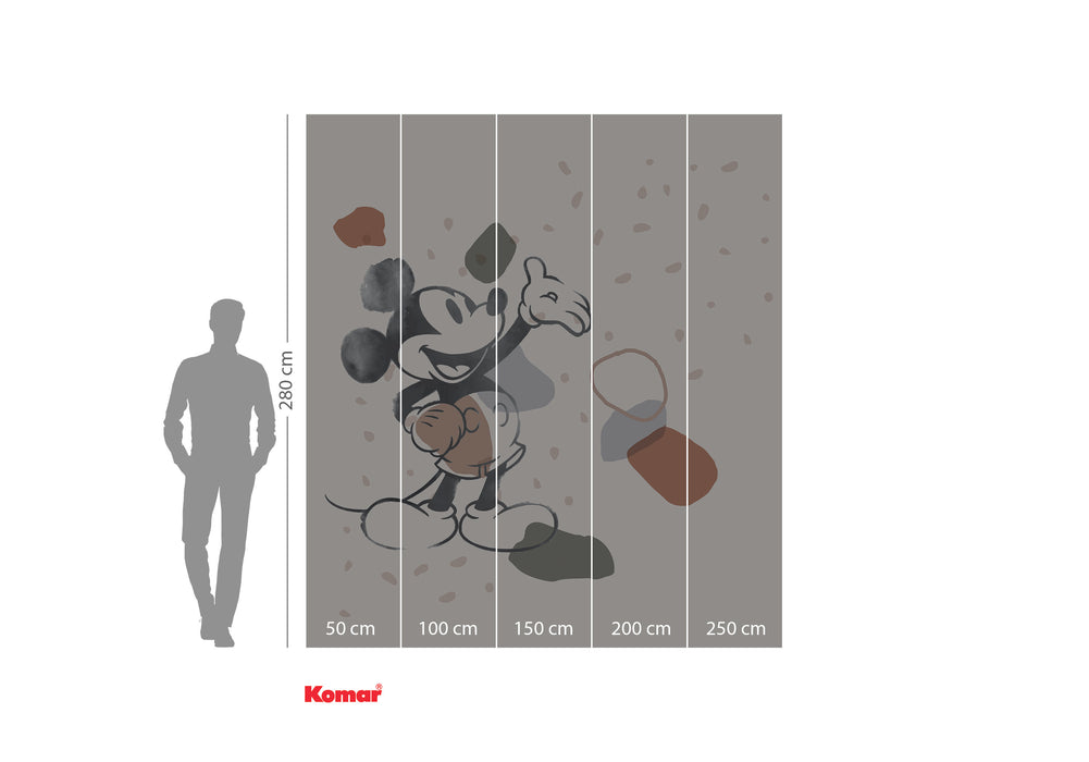 Digitaldruck Vlies Fototapete | Mickey Organic Shapes | 250 x 280 cm