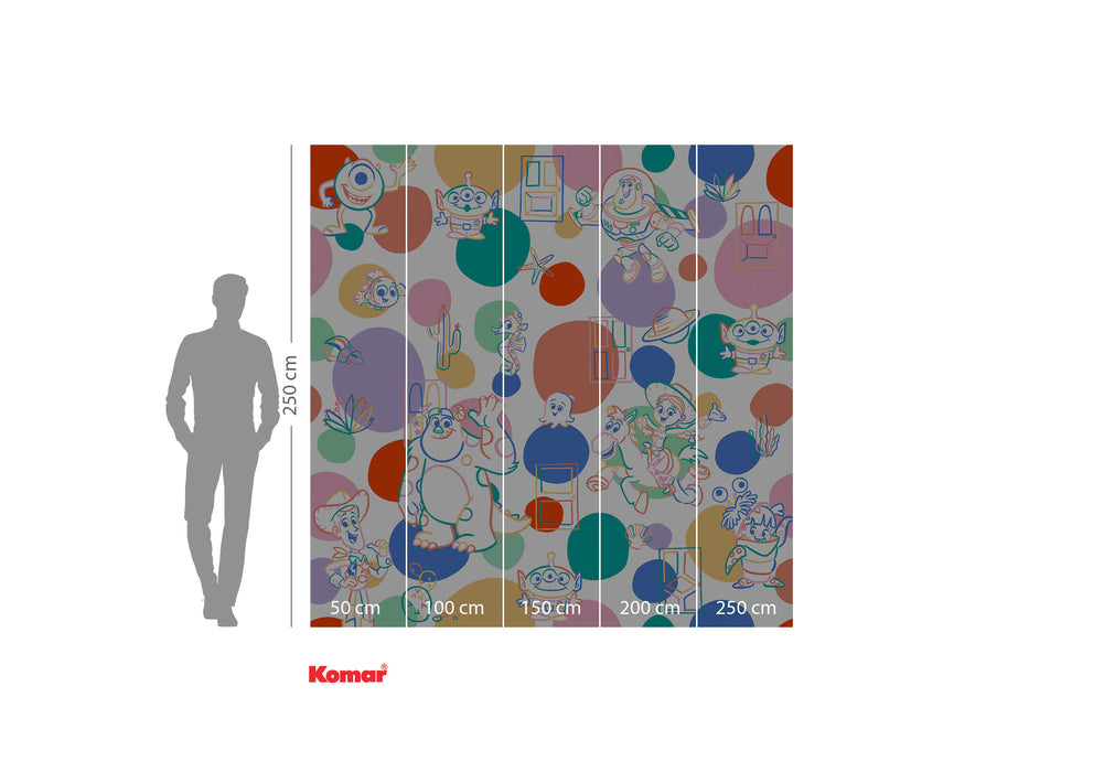 Komar NEU | Digitaldruck Vlies Fototapete - Pixar Memories - Größe 250 x 250 cm