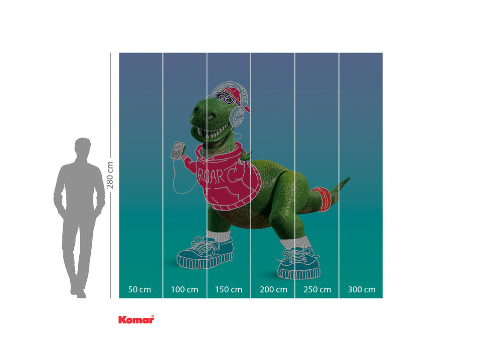 Digitaldruck Vlies Fototapete | Toy Story Roar | 300 x 280 cm