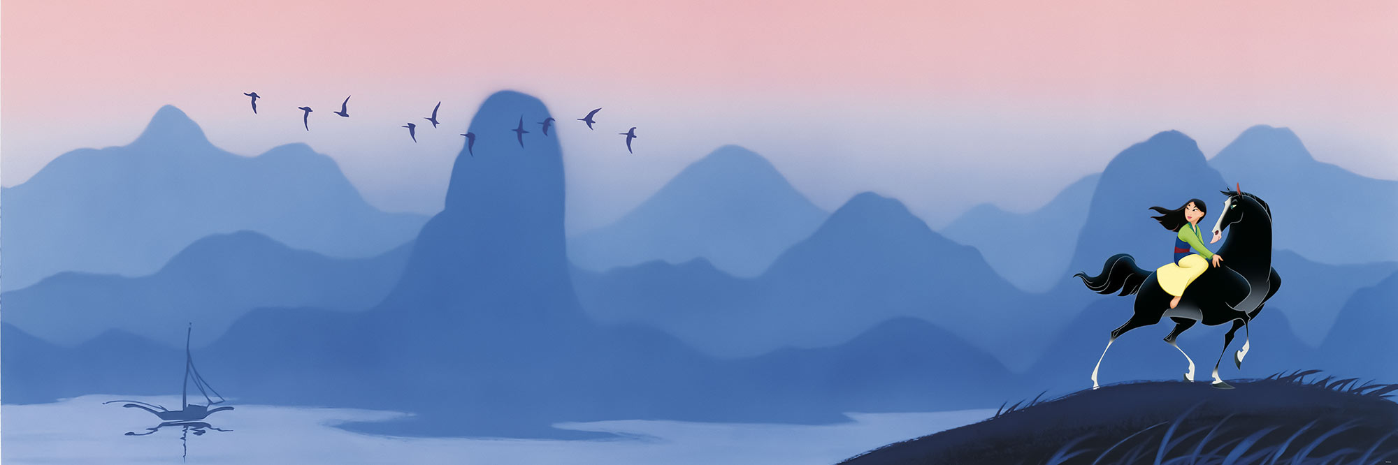 Digitaldruck Vlies Fototapete | Mulan Hills | 300 x 100 cm