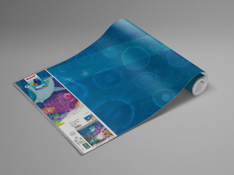 Digitaldruck Vlies Fototapete | Dory Aqua Party | 300 x 280 cm