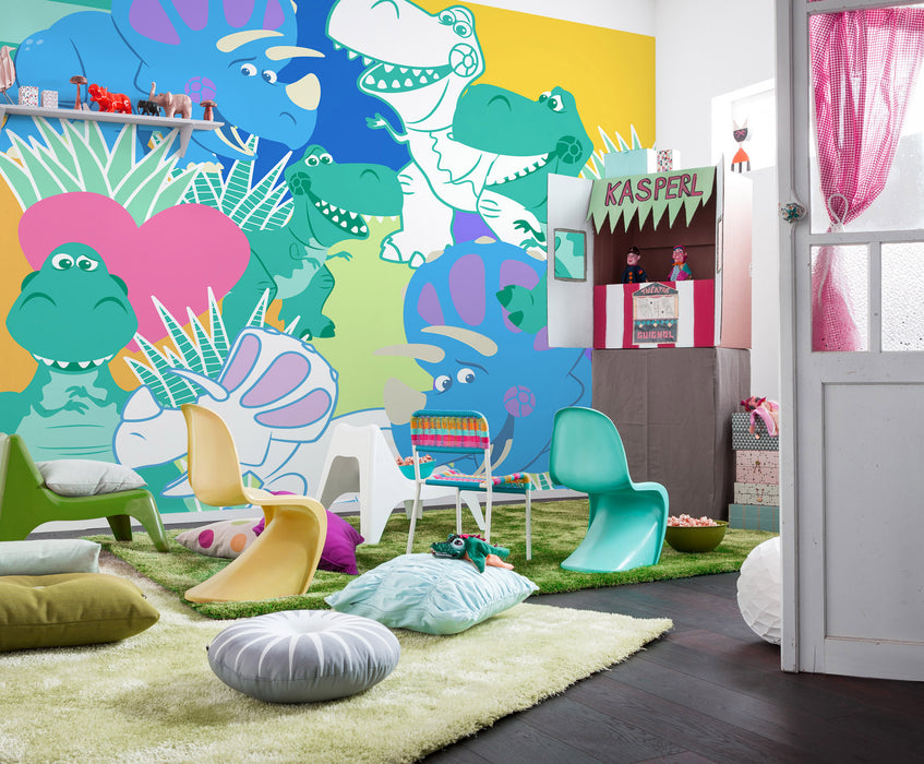 Digitaldruck Vlies Fototapete | Toy Story Rex and Trixie | 300 x 280 cm