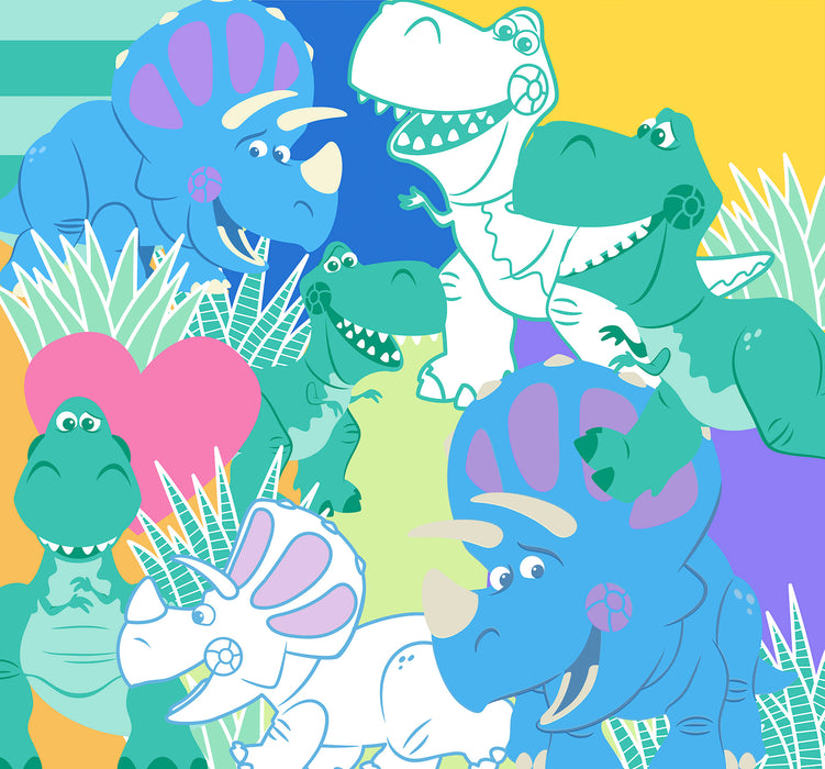 Digitaldruck Vlies Fototapete | Toy Story Rex and Trixie | 300 x 280 cm