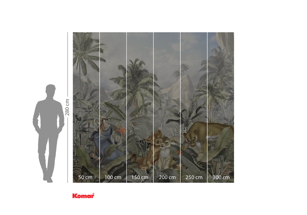 Digitaldruck Vlies Fototapete | Lion King Hills | 300 x 280 cm