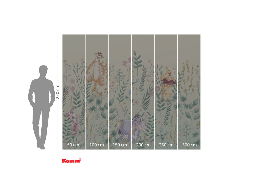 Komar NEU | Digitaldruck Vlies Fototapete - Winnie the Pooh Hide and Seek - Größe 300 x 250 cm