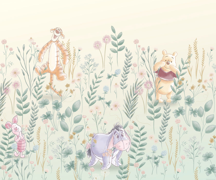 Digitaldruck Vlies Fototapete | Winnie the Pooh Hide and Seek | 300 x 250 cm