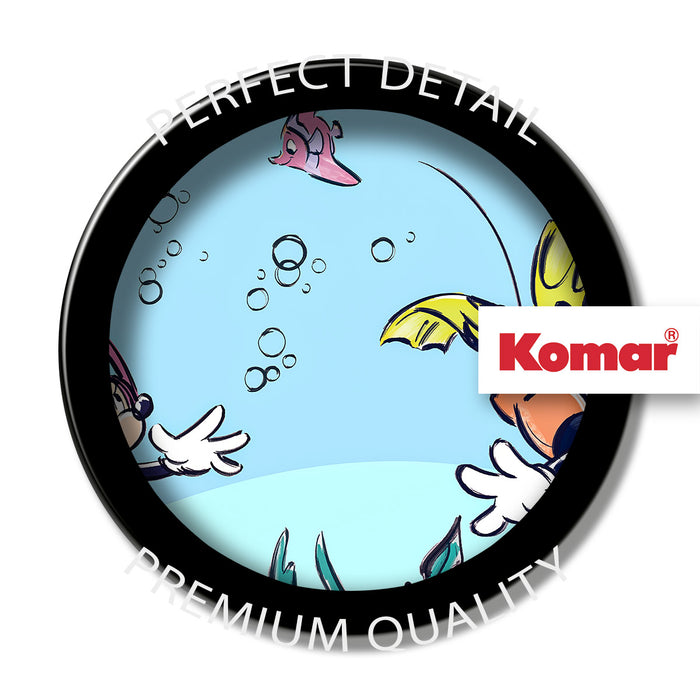 Komar NEU | Digitaldruck Vlies Fototapete - Mickey & Minnie Coral Reef - Größe 300 x 250 cm
