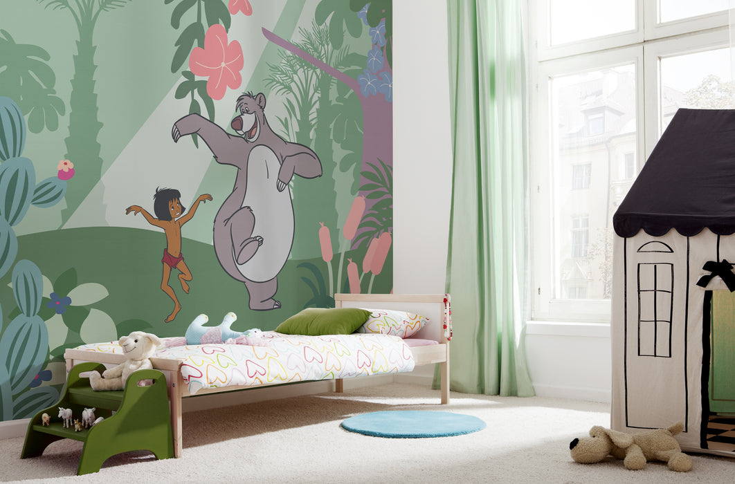 Digitaldruck Vlies Fototapete | Jungle Book Just Kidding | 300 x 250 cm