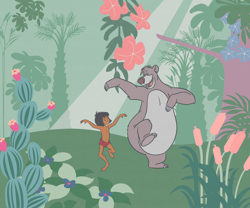 Digitaldruck Vlies Fototapete | Jungle Book Just Kidding | 300 x 250 cm