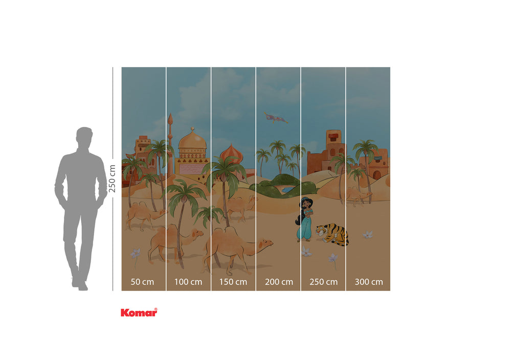 Komar NEU | Digitaldruck Vlies Fototapete - Make a wish Jasmin - Größe 300 x 250 cm