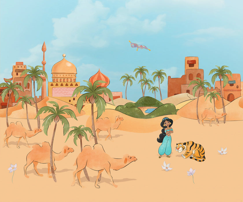 Komar NEU | Digitaldruck Vlies Fototapete - Make a wish Jasmin - Größe 300 x 250 cm