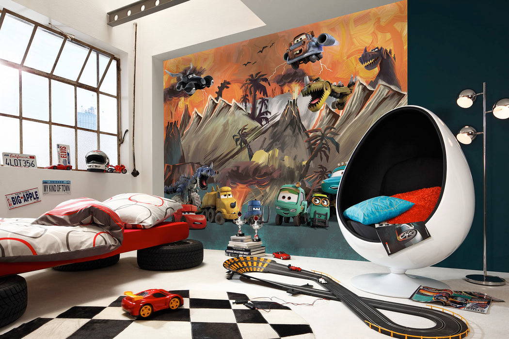 Digitaldruck Vlies Fototapete | Cars Carosaurus | 300 x 250 cm