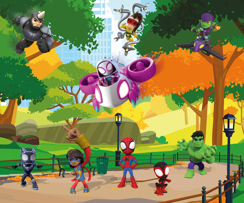 Digitaldruck Vlies Fototapete | Spidey Scavenger Hunt | 300 x 250 cm